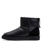 Ugg Mens Classic Mini Zip Metallic Black