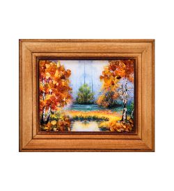AMB-75/ 9 Картина «Красота природы» (с янтарной крошкой) дер.краш.рамка 7х9