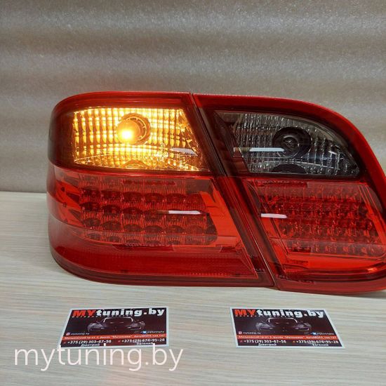 Задние фонари red smoke led для Mercedes CLK W208