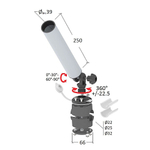 Держатель спиннинга с креплением на леер, быстросъемный (10265128)