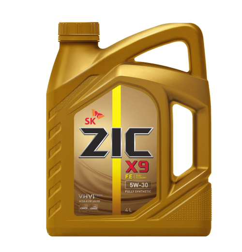 Масло ZIC X9 5w30 SL A3/B3/B4 (4л) синтетика