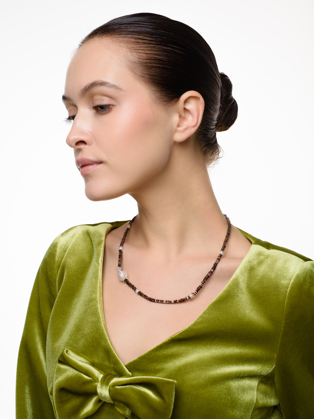 Чокер "Hematite sea bottom" Silver