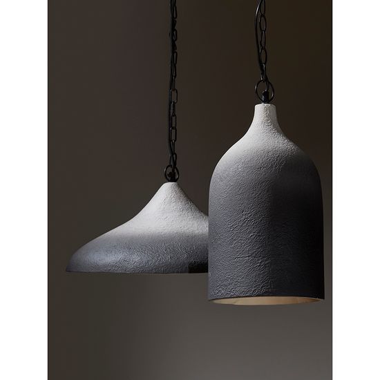 Светильник подвесной sustainable collection, D44х19 см, черный/белый