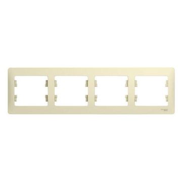 Рамка 4-м Glossa горизонт. беж. SE GSL000204