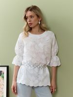 Блузка Милица-1 Виотекс БЕЛЫЙ -3