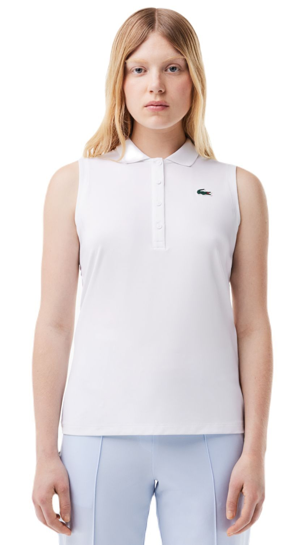 Женское поло Lacoste Ultra-Dry Anti-UV Golf - белый