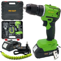 Шуруповерт аккумуляторный Procraft PA18LiN (1 АКБ И ЗУ). Бесщёточный