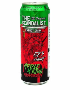 НАПИТОК ЭНЕРГЕТИЧЕСКИЙ THE SCANDALIST ENERGY DRINK EX'S HEART КИВИ-МАЛИНА-ЯБЛОКО 450МЛ