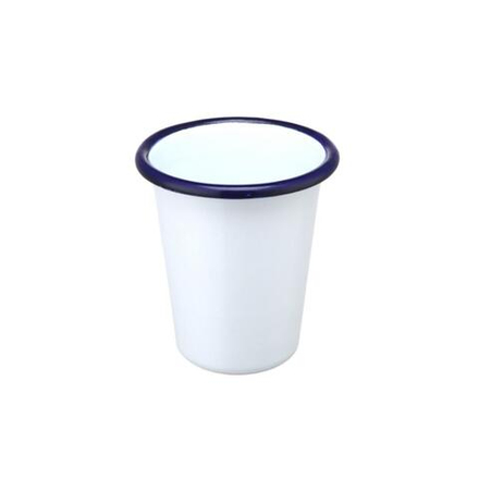 Чашка 9*5,5*12 см без ручки Blue Rim эмалированая сталь SUNNEX [1]
