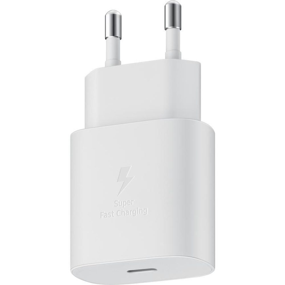 Сетевое зарядное устройство Samsung мощностью 25 Вт (USB-C) и кабель USB-C (1 м) (EP-TA800), белый