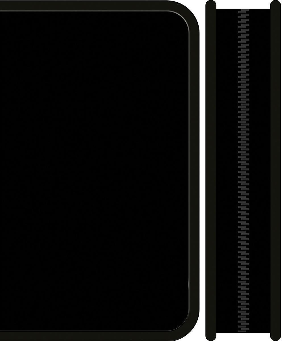Пенал 1 секц. большой 190/115 "Черный 2025" (Пчелка)