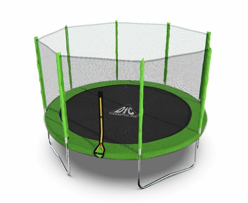 Батут dfc trampoline fitness с сеткой 12ft 12ft-tr-lg