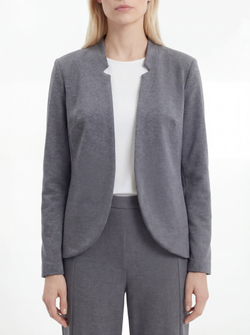 Костюм из шерстяного джерси Брук серый