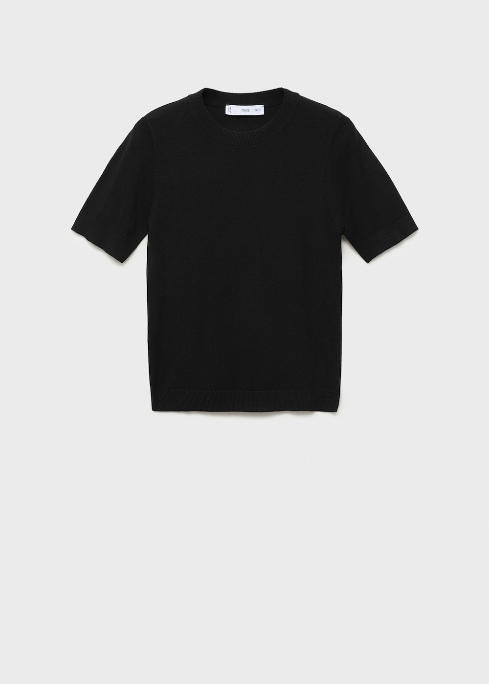 Джемпер из тонкого трикотажа с короткими рукавами