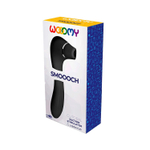 Черный стимулятор Smoooch Clitoral Suction & Vibration - 18,6 см. (Цвет: черный)