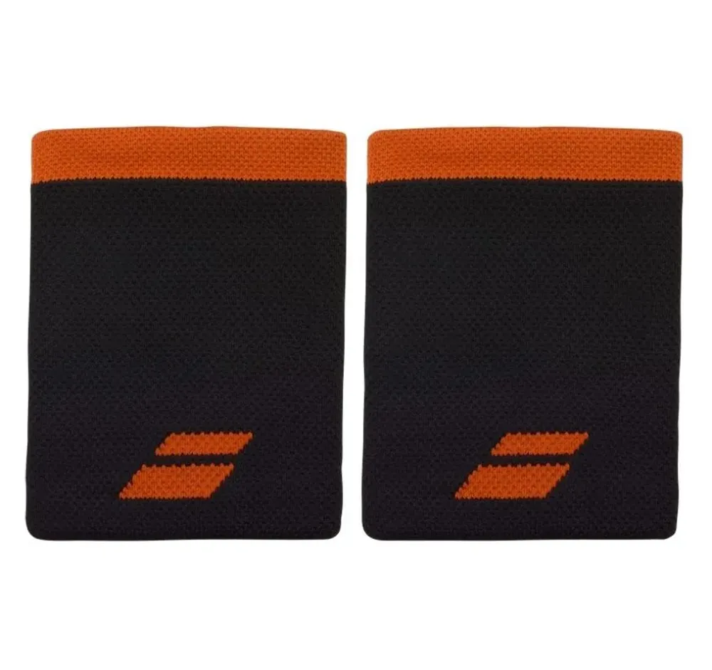 Напульсник теннисный Babolat Logo Jumbo Wristband 2P - black