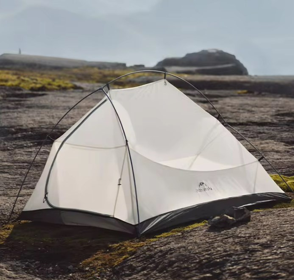 Палатка Naturehike Cloud Up Pro Si 2-местная, алюминиевый каркас, янтарная, артикул CNK2350WS020-2A