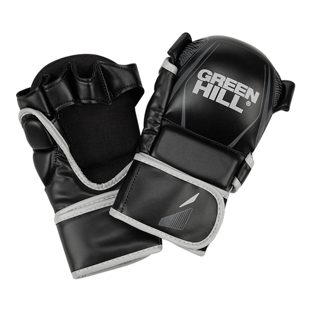 MMI-603GH Гибридные перчатки для MMA черно-серые