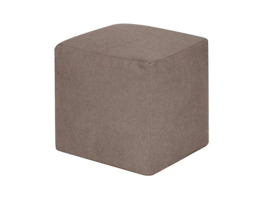 Пуф Куб велюр бежевый