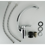 СМЕСИТЕЛЬ Д КУХНИ VODA FUTURE FT03 С ПОВОРОТНЫМ ИЗЛИВОМ