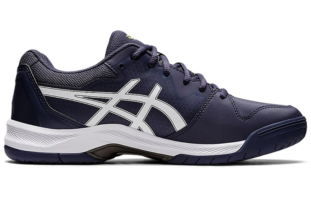 Asics Gel-Dedicated 7 shock absorption, non-slip and wear-resistant low-top tennis shoes men's navy blue