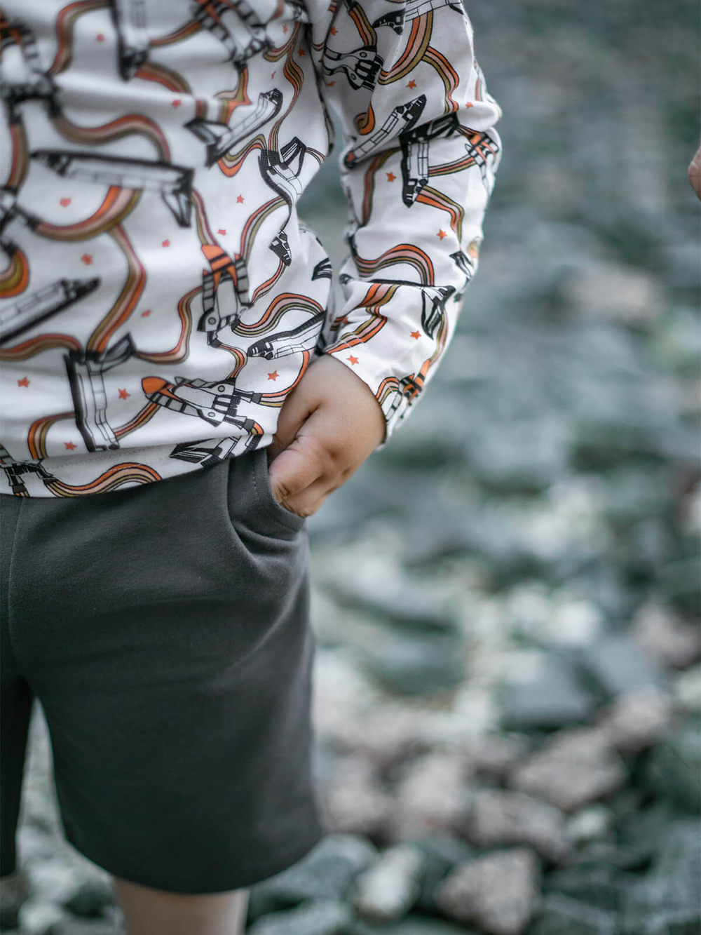 Лонгслив оверсайз Mjölk Ракеты