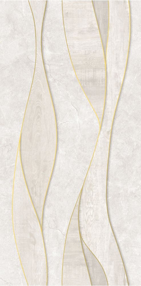 Панель ПВХ термопечать Цунами серебро 22Т009-2 2700х250 мм