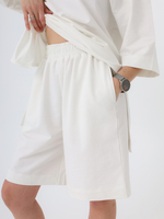 Бермуды трикотажные женские Over, тофу