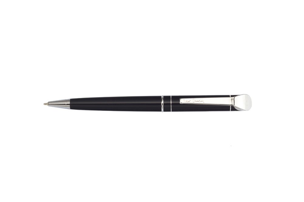Шариковая ручка Pierre Cardin GAMME, цвет - глянцевый черный. Упаковка E-1.