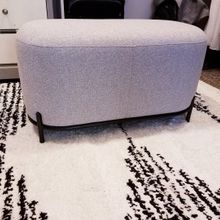 Банкетка Midnight 80 см светло-серая