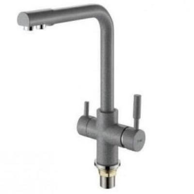 Смеситель для кухни, Frap, с картриджем, подкл к фильтр, сер, F4352-22