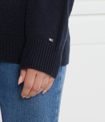 Хлопковый свитер mid gg c-nk Tommy Hilfiger - темно-синий(WW0WW41171)