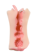 Мастурбатор реалистичный Toyfa Juicy Pussy рот и вагина телесный 19 см