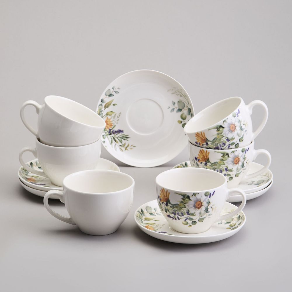 ЧАЙНЫЙ НАБОР LEFARD "РОМАШКОВОЕ ПОЛЕ" НА 6 ПЕР. 12 ПР. 250 МЛ (КОР=4НАБ.)