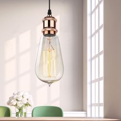 PL13 E27 - 1 RG Подсветка ЭРА Накладной, цоколь Е27, провод 1 м, цвет розовое золото