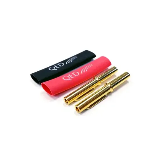 QED Airloc Mini Banana Plug 100 Black Red