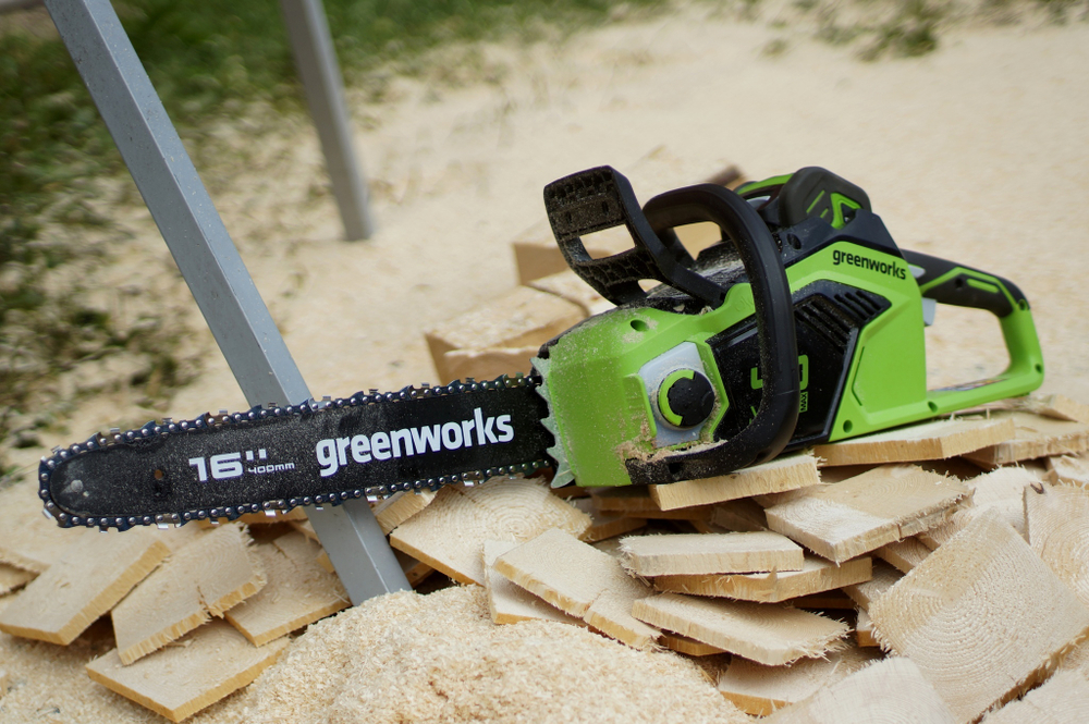 Пила аккумуляторная Greenworks. GD40CS18 40V 40см без АКБ и ЗУ