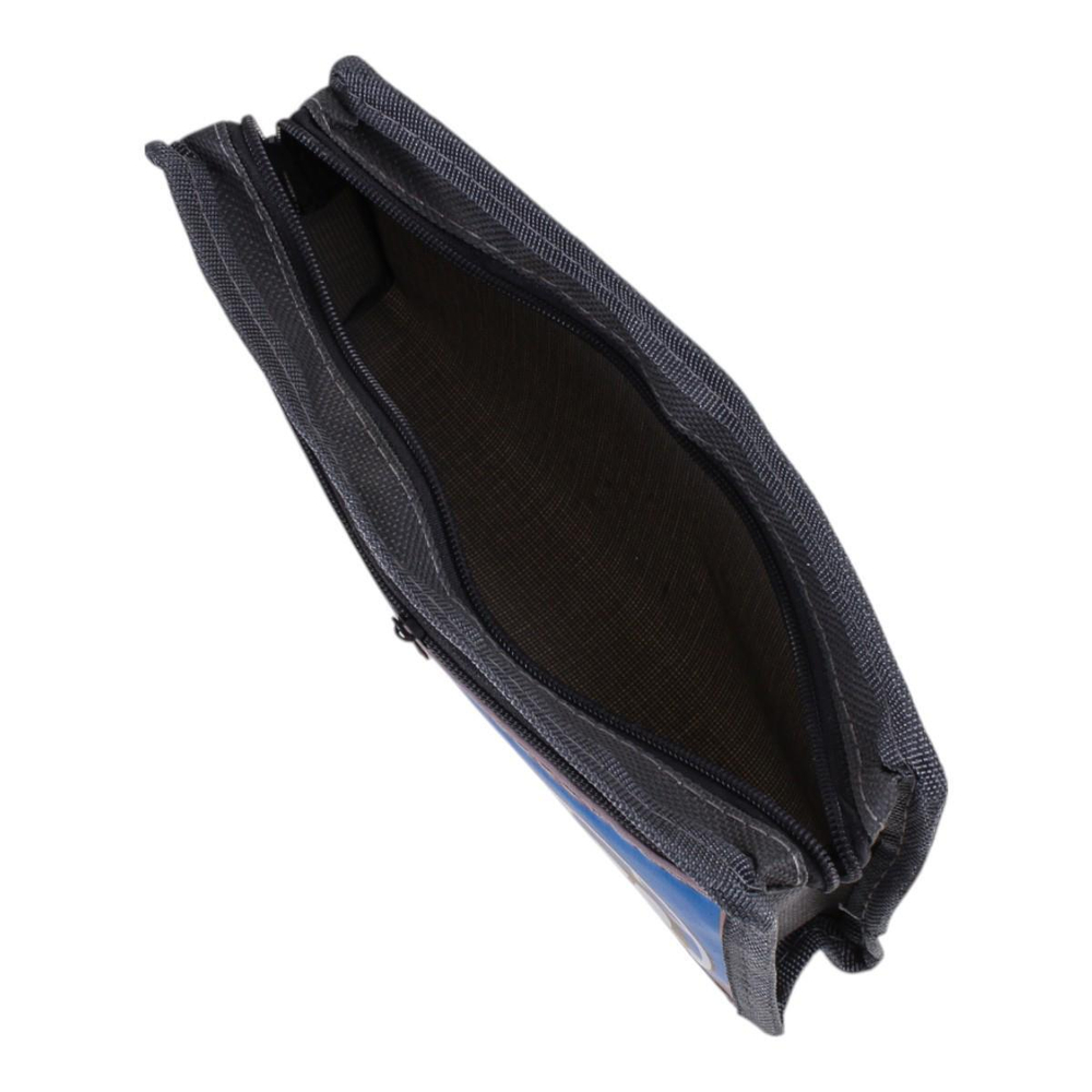 Пенал мягкий 2 отделения "Футбол" 3 цвета микс