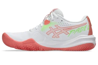 Женские кросовки для Padel Asics Gel-Challenger 15 Padel - white/guava