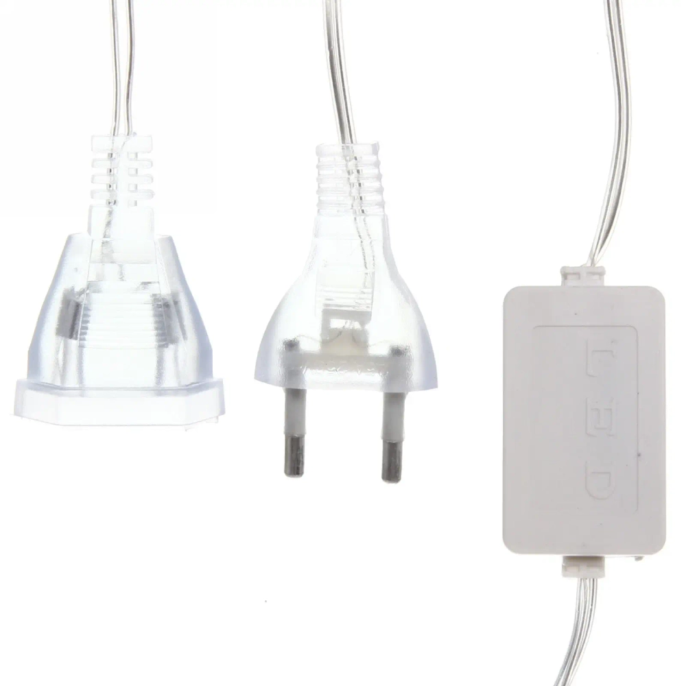 Гирлянда для дома 4 м, 20 ламп LED с насадками «Шар плетеный» d6 см, прозр.провод, IP-20 Желтые шары (с возможностью соединения)