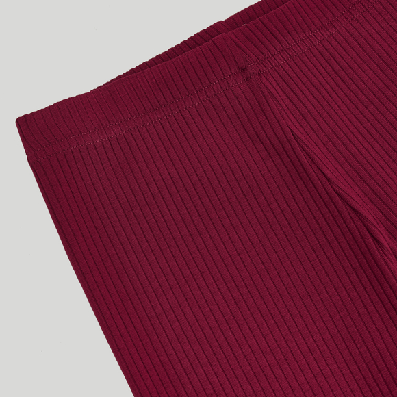 Ribbed Stirrup Leggings Rhododendron