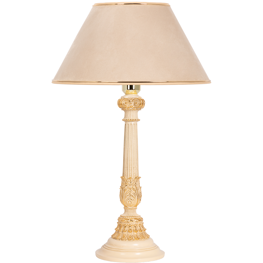 Настольная лампа Колонна Испанская Айвори