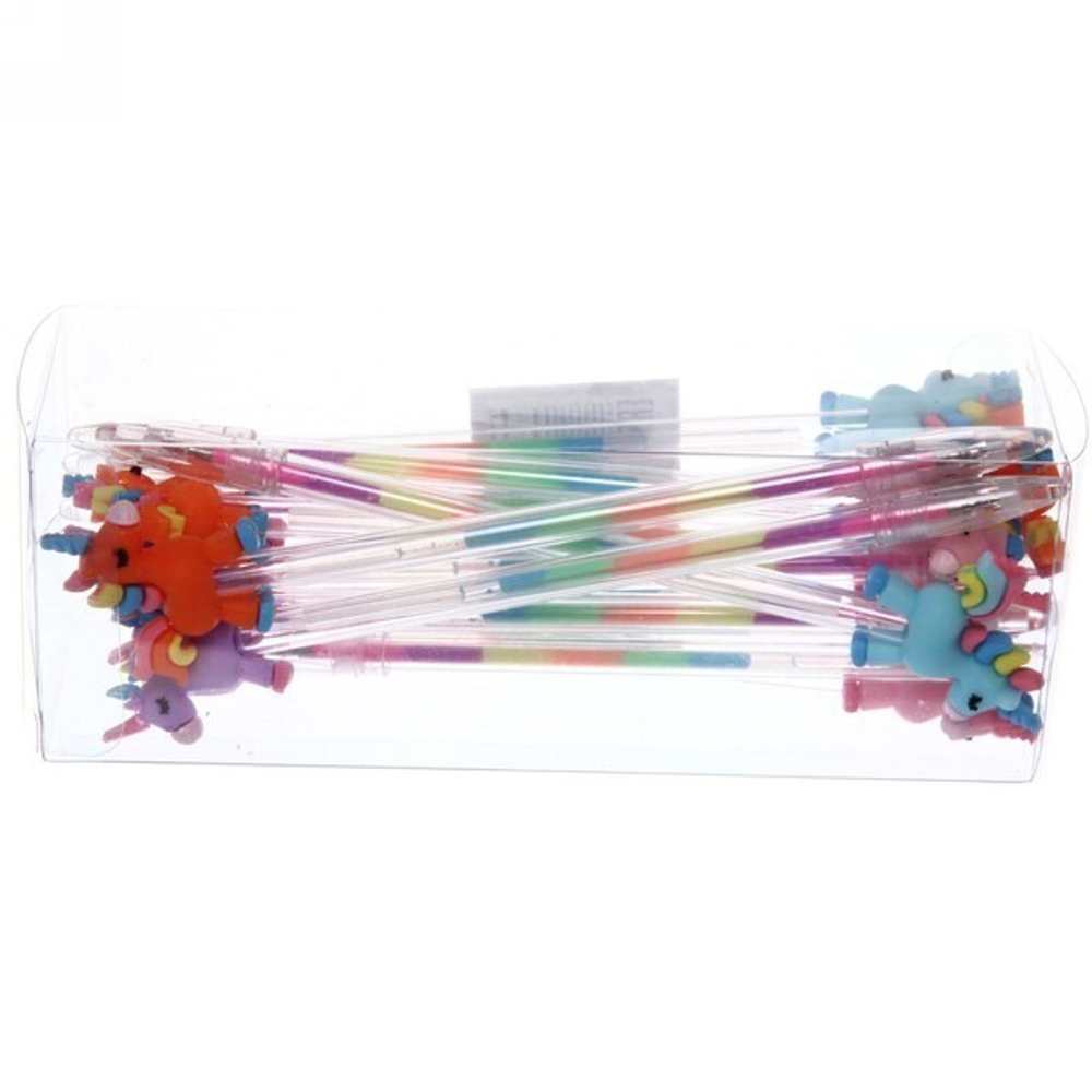 Ручка гелевая, многоцветная «Единорожек Моня», l-18,5см