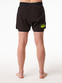 ШОРТЫ МУЖСКИЕ SPEED AERO 5 ELEVATE 2IN1 SHORT | BLACK YELLOW