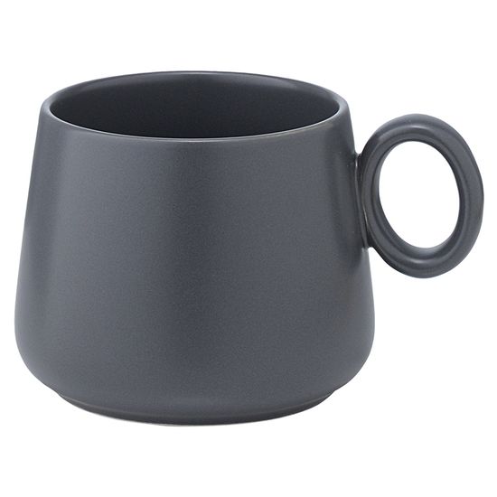 Набор из двух чайных пар темно-серого цвета из коллекции essential, 250 мл