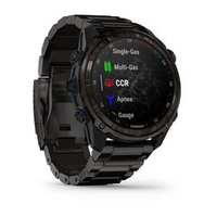 Смарт часы Garmin Descent MK3i - 51 мм карбоново-серые DLC титановые с DLC титановым ремешком