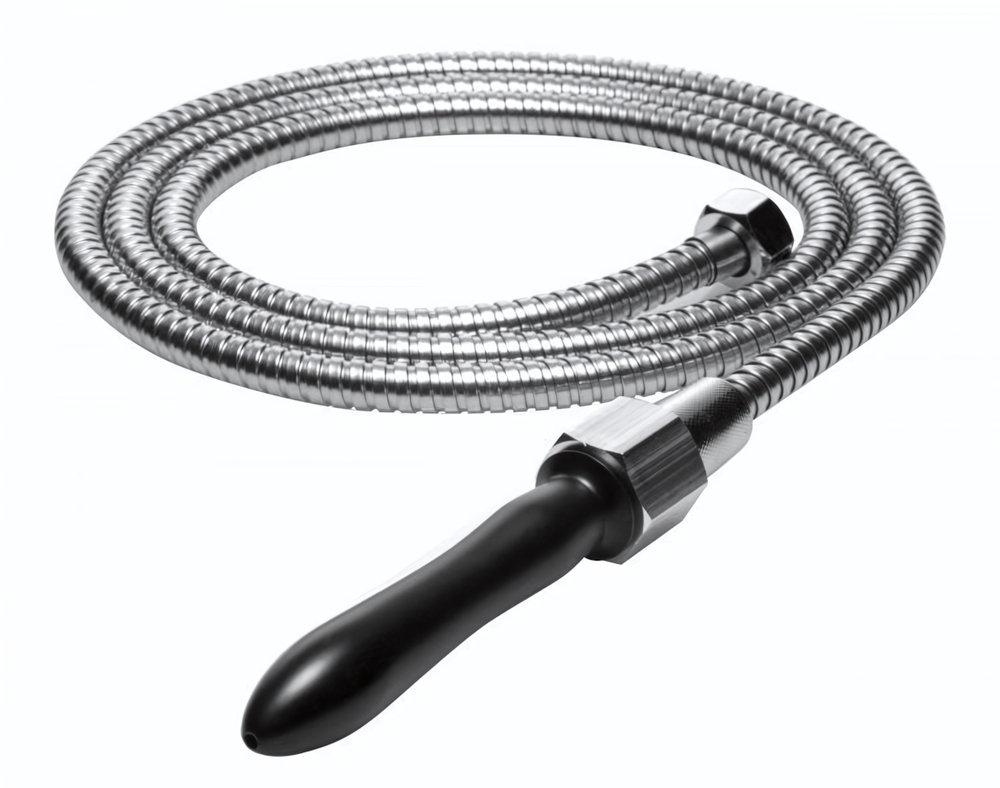 Набор для анального душа Aqua Shot Shower (Цвет: черный с серебристым)