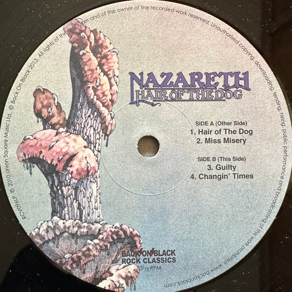 Nazareth ‎– Hair Of The Dog 2LP (Англия 2013г.)