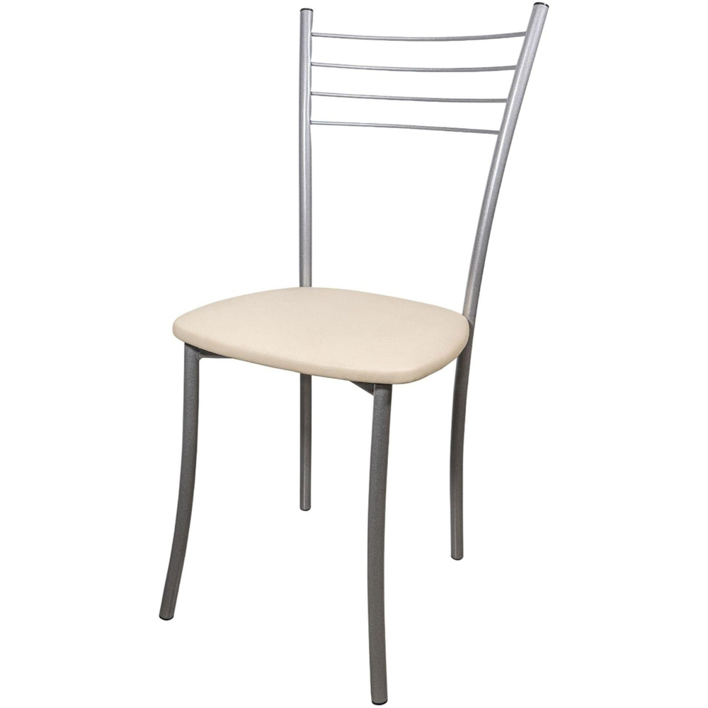 Стул MKM_Бистро lite ваниль крап/хром