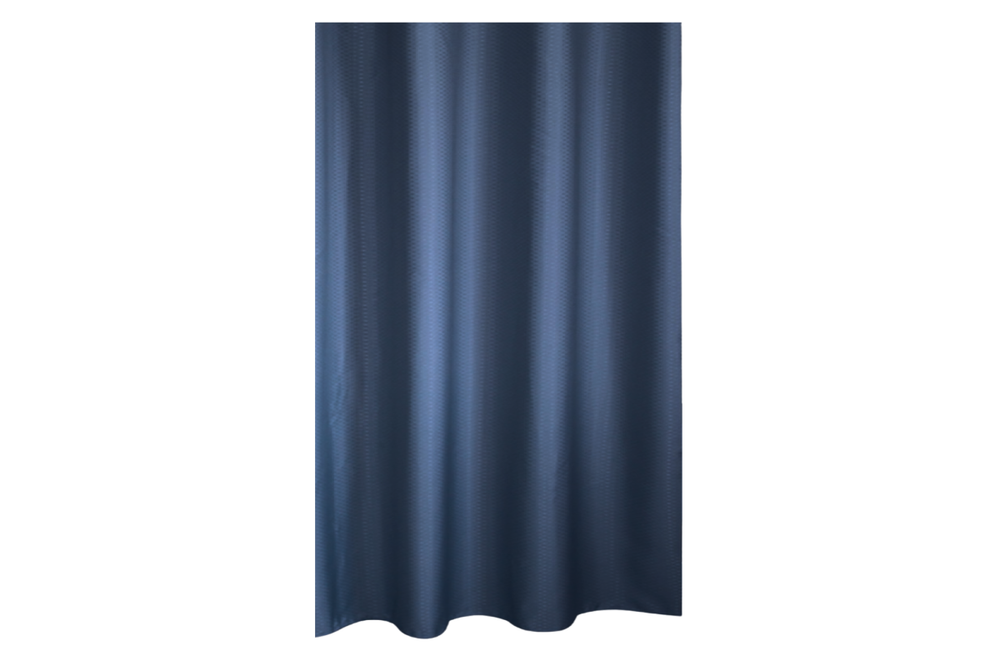 Штора для ванной Home One Waffle, 180х200, полиэстер, темно-синий
